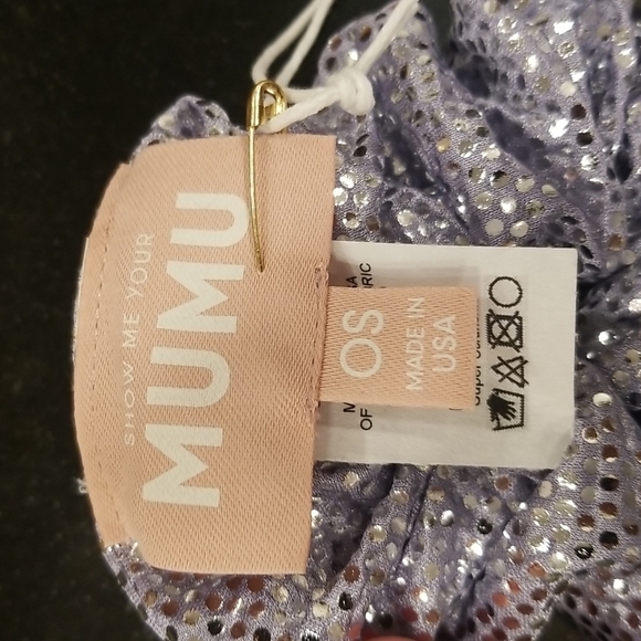 💕SHOW ME YOUR MUMU💕 Super Scrunchie ~ Silver Confetti NWT - Picture 7 of 7